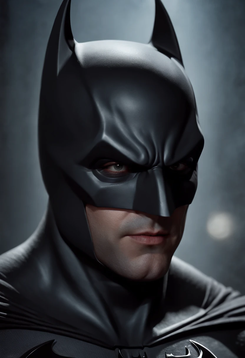 In ultramacro- photo, realistic detailed stunning close-up to the batman mid face, detailed, excessive realistic textures, , best quality, 8k, hdr+, wallpaper, wide angle, lens flare, amazing visual fx, wallpaper