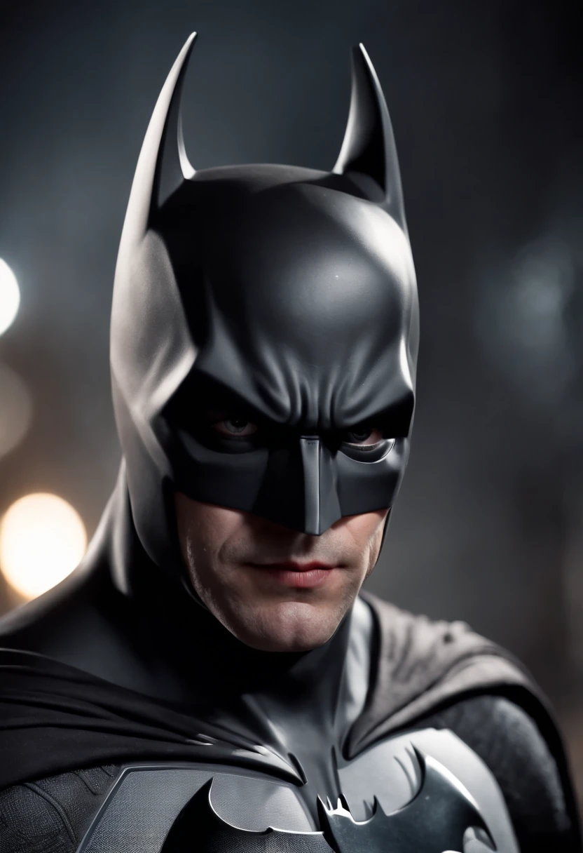 In ultramacro- photo, realistic detailed stunning close-up to the batman mid face, detailed, excessive realistic textures, , best quality, 8k, hdr+, wallpaper, wide angle, lens flare, amazing visual fx, wallpaper