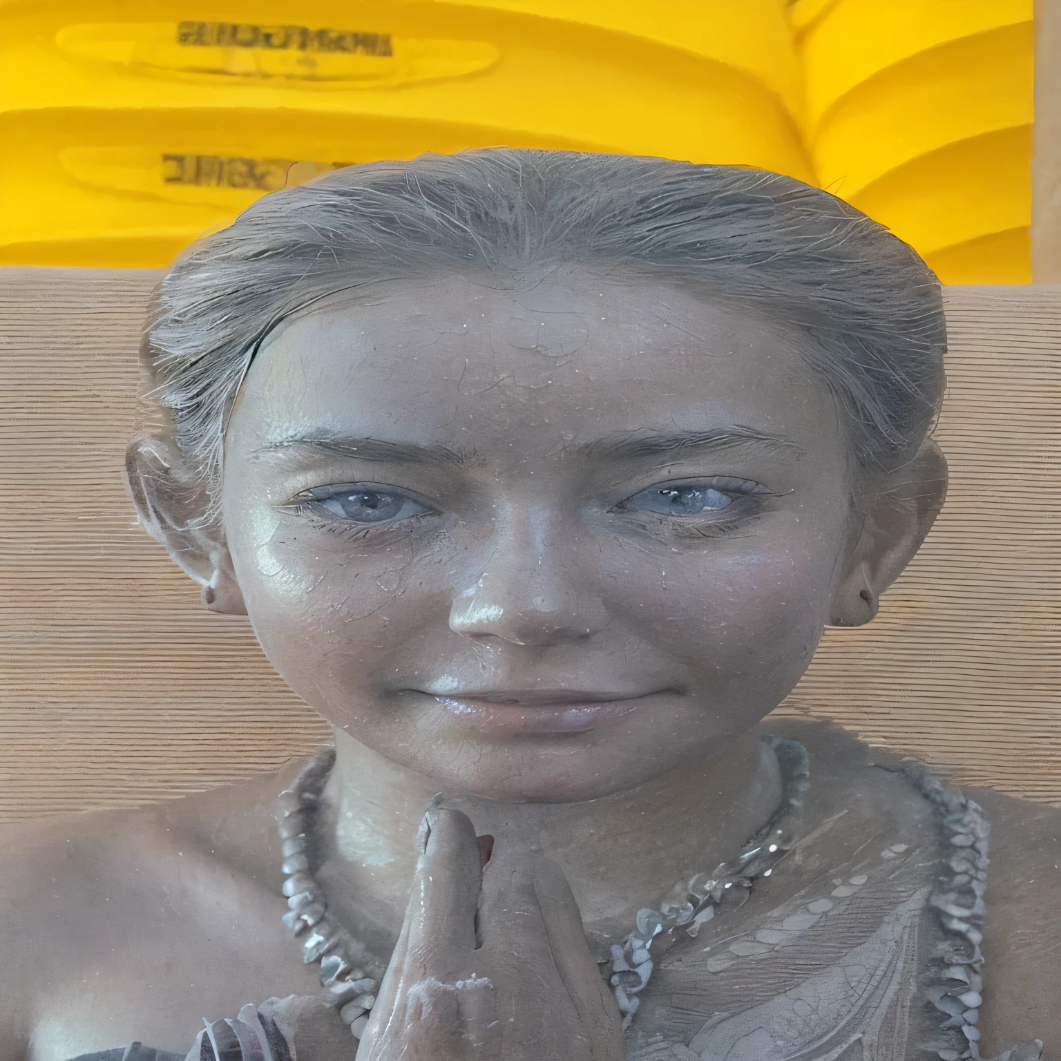 A Red Naked-dark-tanned woman, between the ages of 18 and 20, stands in the heart of the canyon, her sparkling eyes radiating an amorous allure. (Dark Nippels) Her presence in this natural wonderland reflects her connection to the land and her people's rich history. Her gaze invites you to explore the depths of her captivating heritage against the backdrop of the canyon's grandeur.