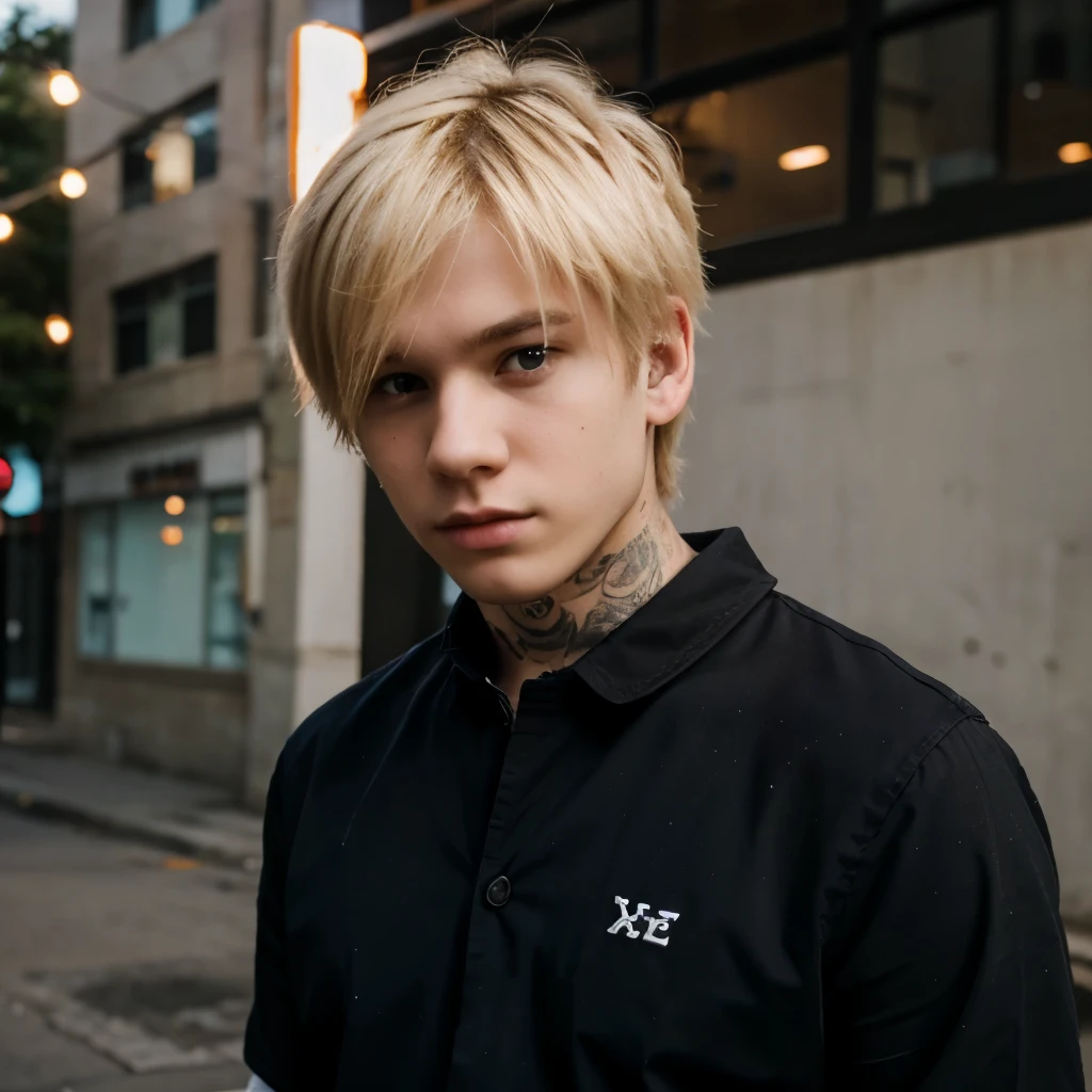 a young emo blonde guy