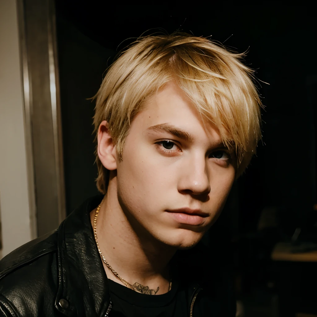 a young emo blonde guy