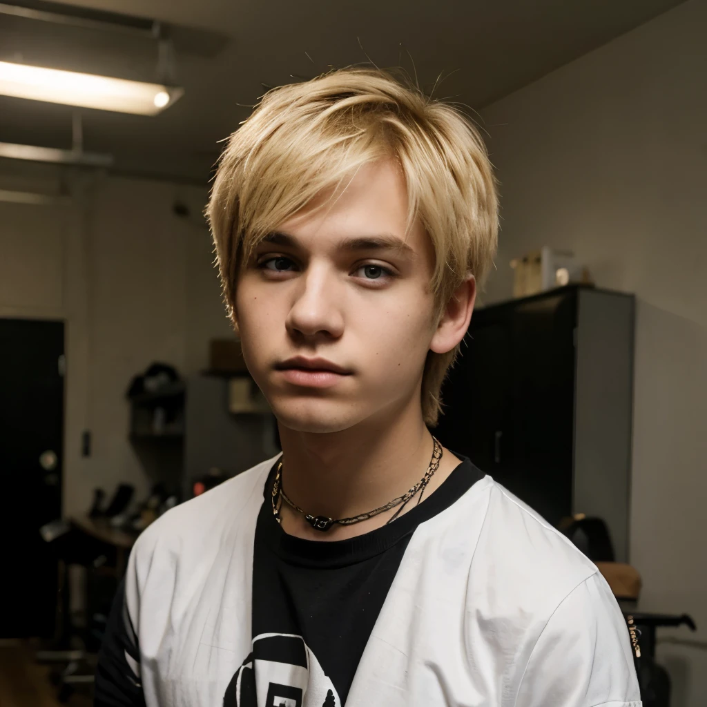a young emo blonde guy