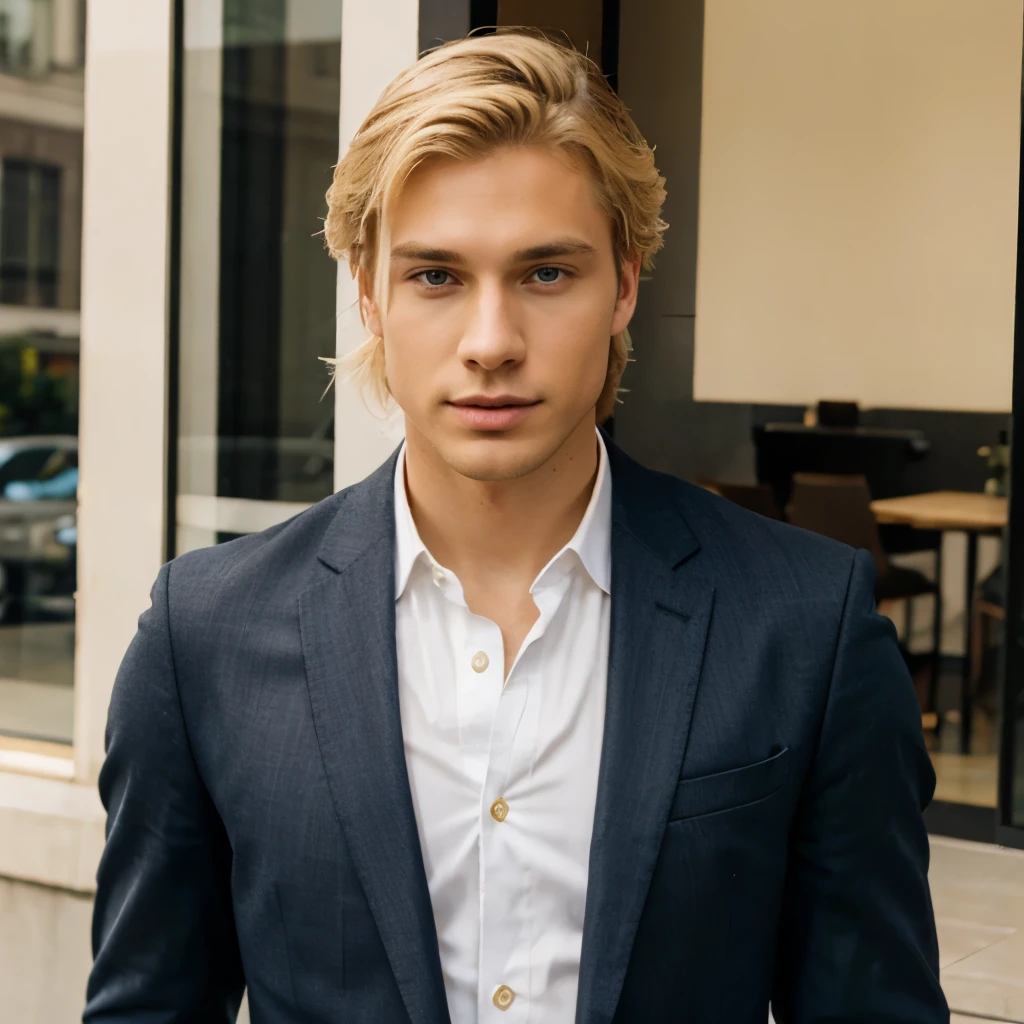 young fancy blonde guy