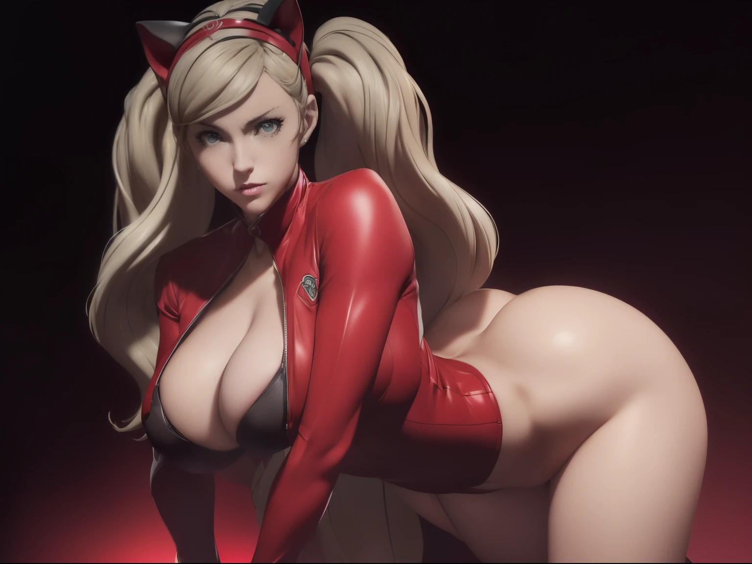 (((ann takamaki))) ((de persona 5))(((one girl frame))(((lleva puesto cat suit rojo de cuerpo completo))) (((enormes tetas)))((lleva puesta su ropa))(((8k))),((cuerpo completo))(((Amazing tits)))caliente, hermosa,((Hornie)), 8k, hiperrealista todo como un motor irreal trazado de rayos render ((estilo humano hiperealista)),(((Empty dark background))). hiperrealista todo como un motor irreal trazado de rayos render estilo humano realista ,(((Empty dark background)))., Suavemente iluminado, Intimo exquisito detalle, sharp focus, intrincadamente detallado, rewarded photography, small-catchlight, bajo contraste, alta nitidez, facial-symmetry, profundidad de campo, cinematic background, Renderizado del motor irreal, Imagen central, dream-like, Suavemente iluminado, intimo, imagen de cuerpo completo ,cuerpo completo,((tetona)),((piernas torneadas)) perfect ass ecchi