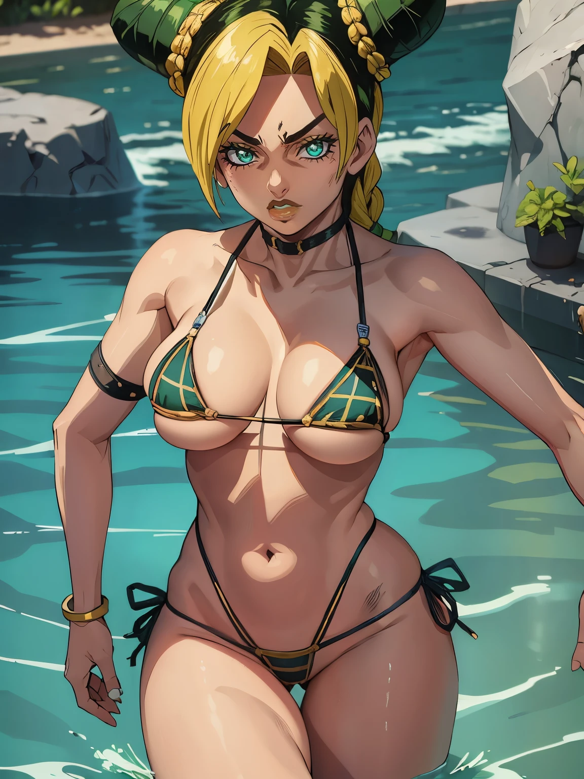 ((Extreme micro bikini)), jolyne, big breasts
