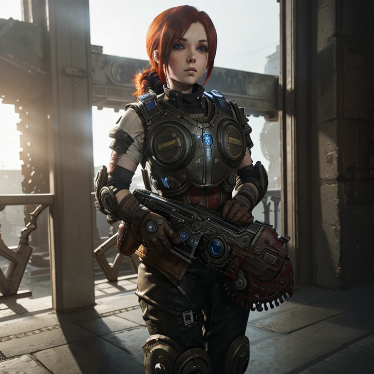 Redhead girl, gears of war 