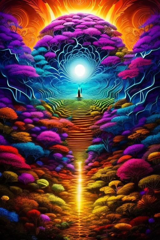 anillusion,crazyvisuals,mind-bending,eye-tricking,psychedelicart,patternception,illusionarylandscapes,dizzyingperspective,breathtakingoptics,(best quality,4k,8k,highres,masterpiece:1.2),ultra-detailed,realistic:1.37,colorfulpalette,colorexplosion,mesmerizingpatterns,multi-dimensionalmagic,dim light play