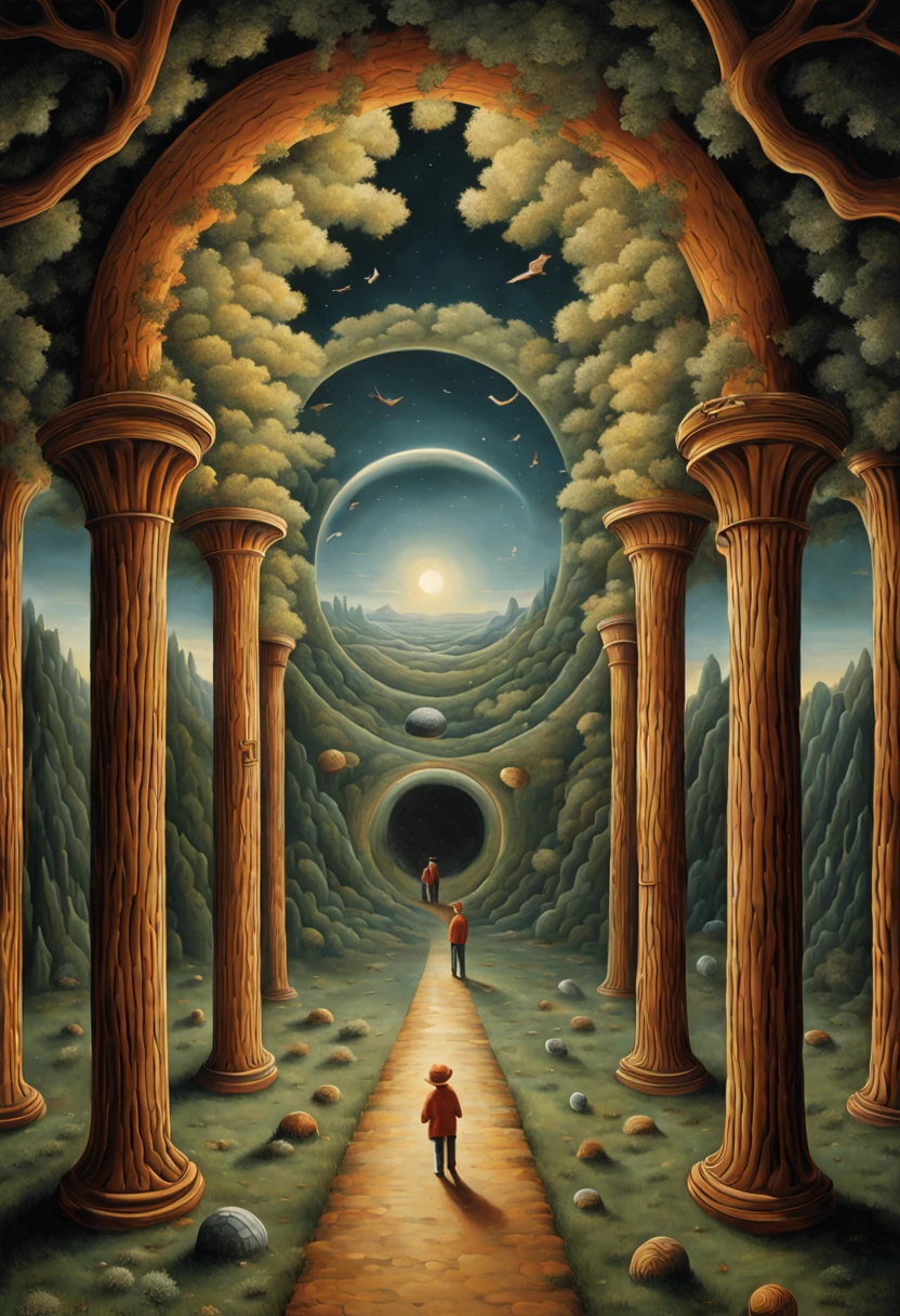 optical illusion art:1.37.A feast of optical illusions,Amazing artwork,The art of changing perception,Magical atmosphere,Fascinating images,Visually immersive experience,Awesome hallucination spectacle,Limitless creativity