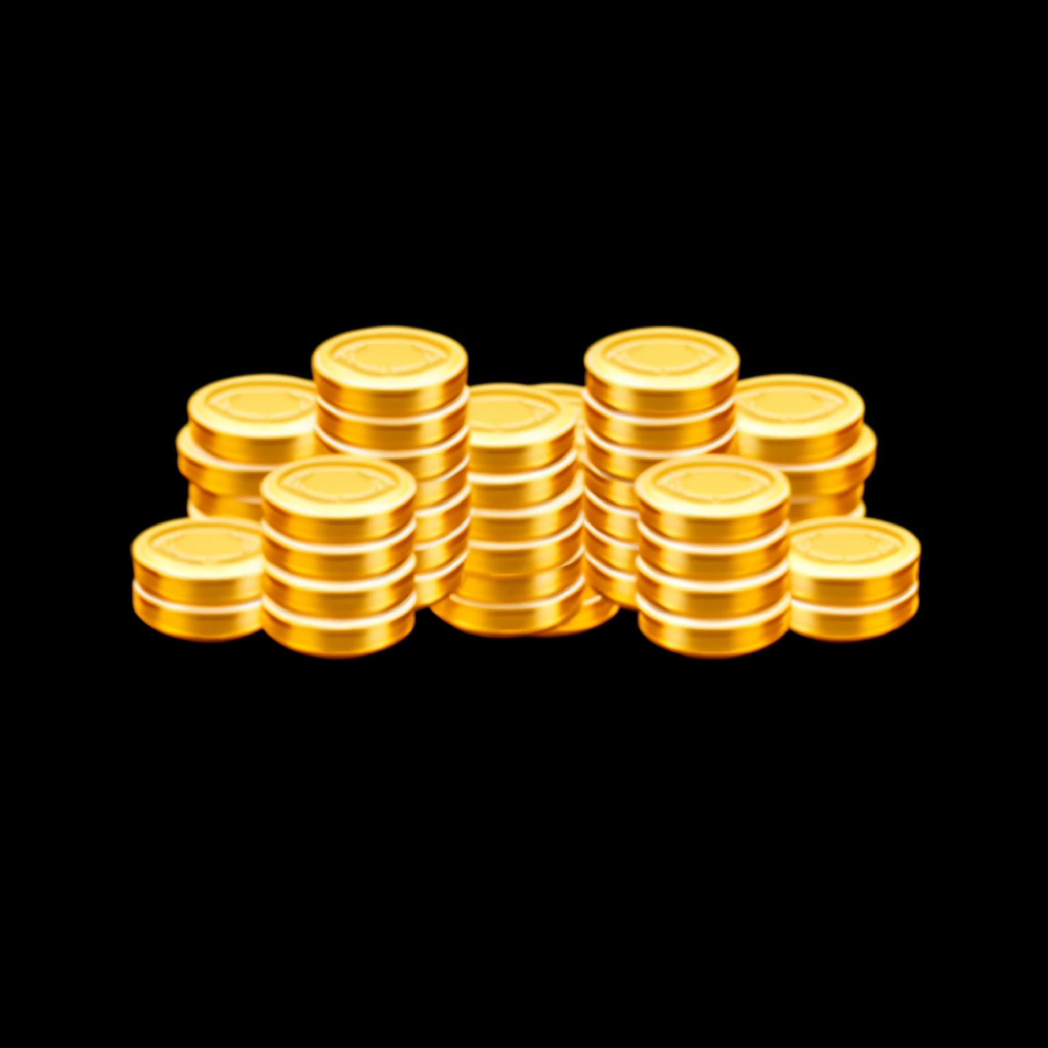 a close up of a pile of gold coins on a black background, with many gold coins, gold coins, piles of gold coins, scattered gold coins, sitting on a pile of gold coins, coins, shiny gold, realistic gold, gold, with piles of coins around it, on black background, game icon asset, coin, game asset, 3 d icon for mobile game