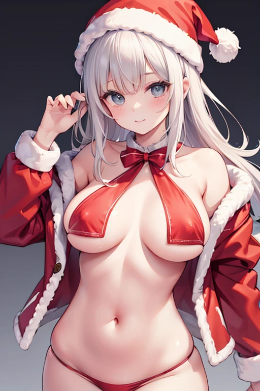 Please peel off Santa's clothes and show us your nipples.