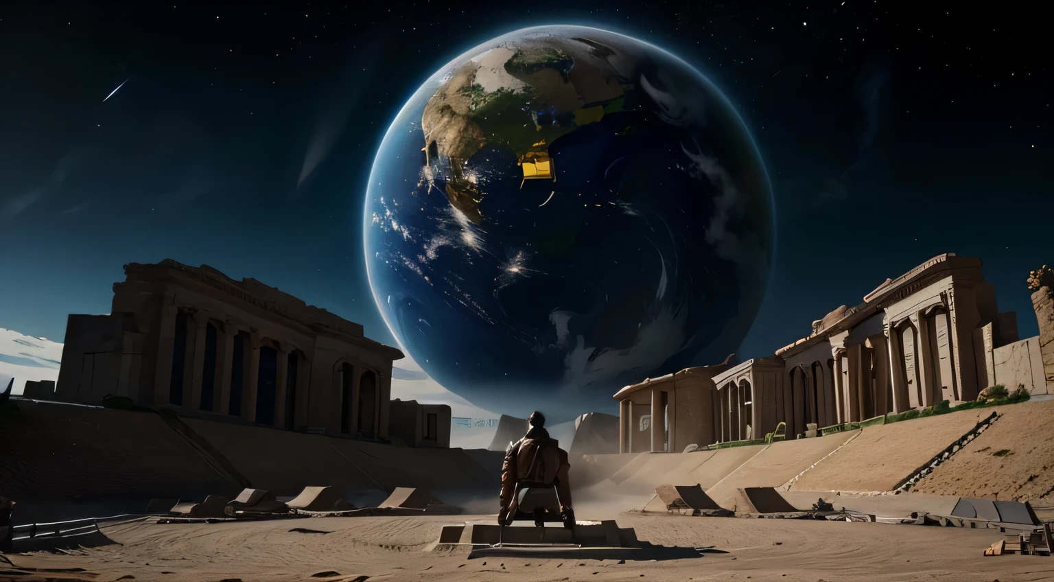Set the stage for the creation of Earth and the subsequent roles of the Titans.
