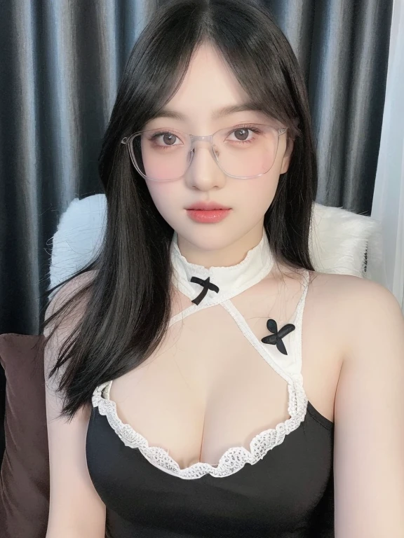 (réaliste、haute résolution:1.3)、 1 fille avec une silhouette parfaite、soi-même、long、((peau blanche:1.3))、seins énormes:1.3、bikini blanc、regarder les spectateurs、Visage et yeux super fins、Cheveux longs、 dans la chambre, Asseyez-vous sur le lit、Décolleté exposé、Haut du corps、demi-corps