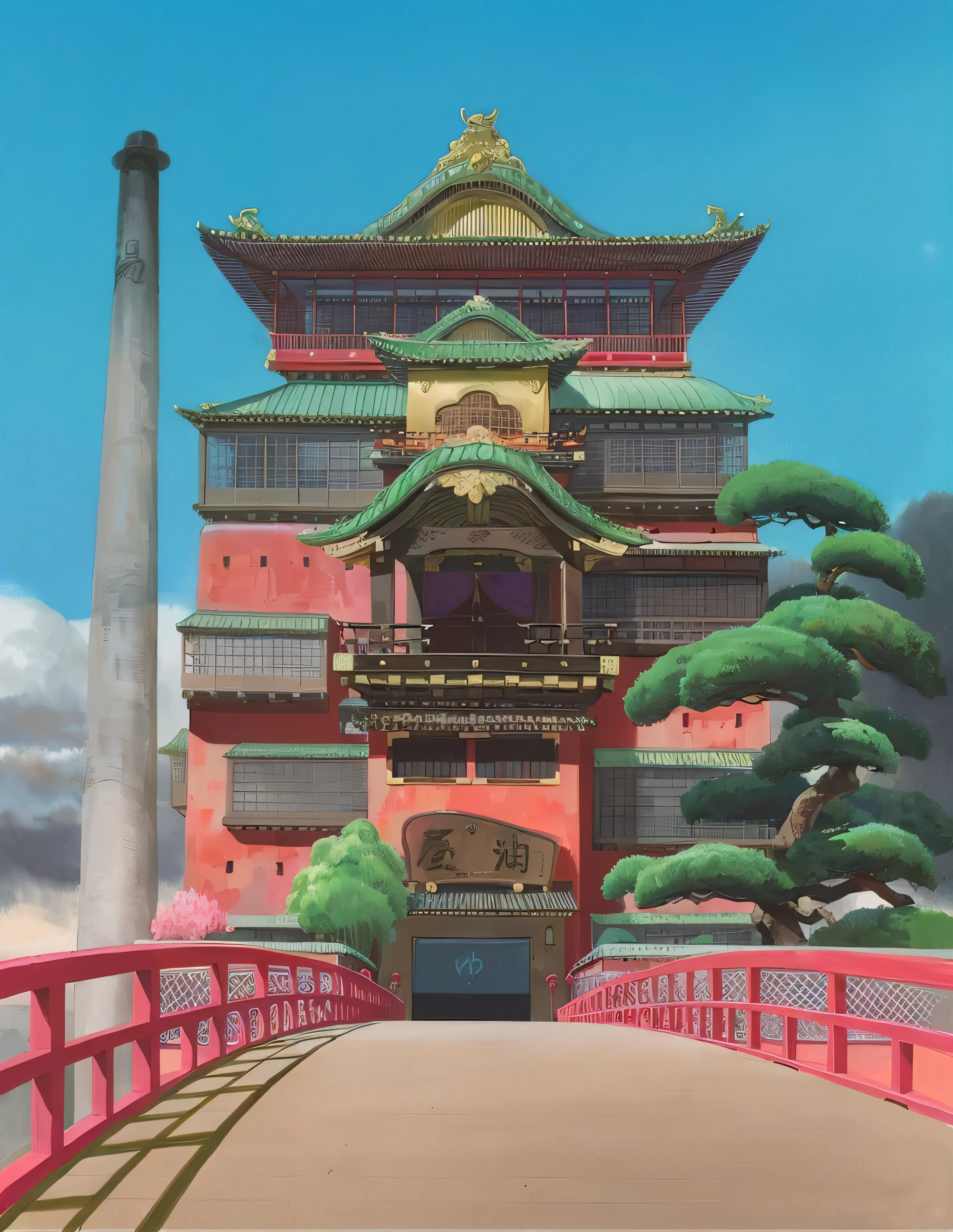 Spirited Away, ghibli, anime background