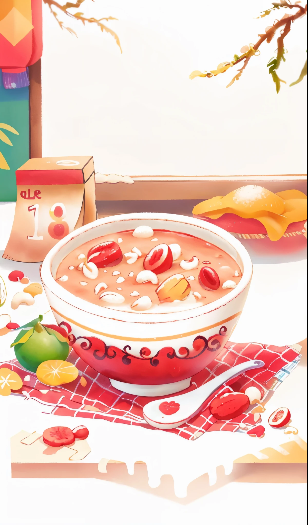 Laba porridge,Colorful colors