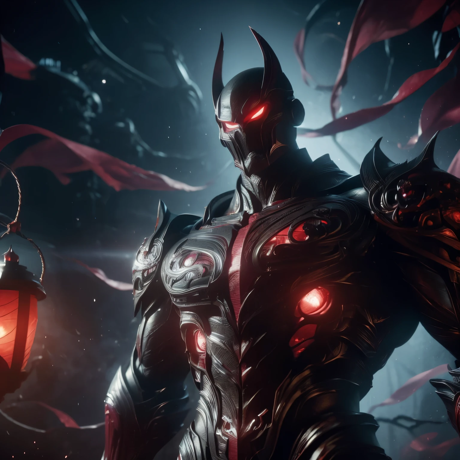 (Super powerful),(beautiful, menacing face:1.2), Frieza,(wearing Red Lantern suit:1.1),,in a dark, dimly lit room, (extremely detailed CG: 1.3),,Depth of field, Cinematic Light, Lens Flare, (Dramatic and ominous atmosphere:1.5),
(Formidable figure:1.4),,standing confidently, (big, imposing frame:1.1),,pointing his Red Lantern, (very intricate and lifelike texture:1.2),,shining ominously in the dark,
(His eyes