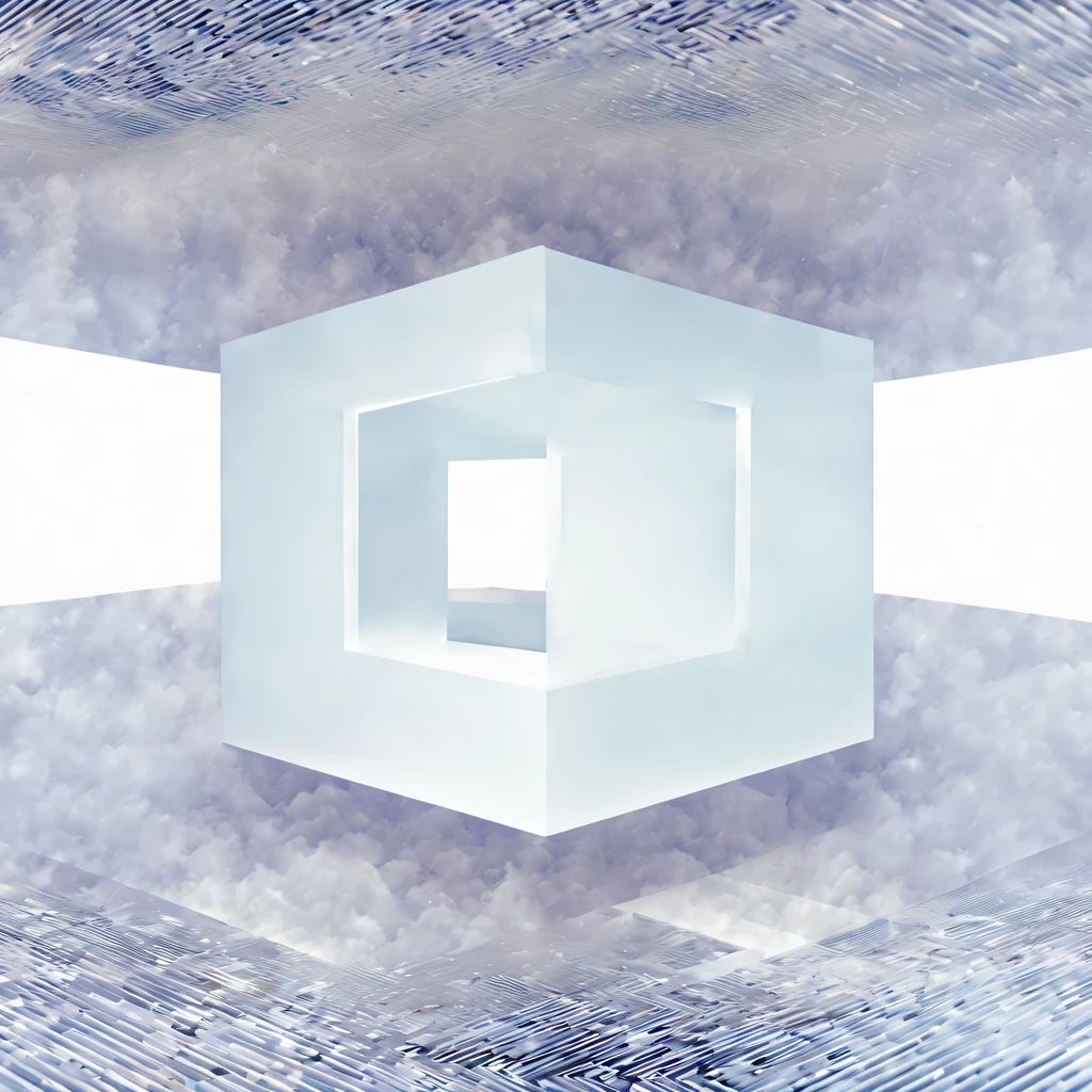 Optical illusion art,Four-dimensional space,digital matrix
