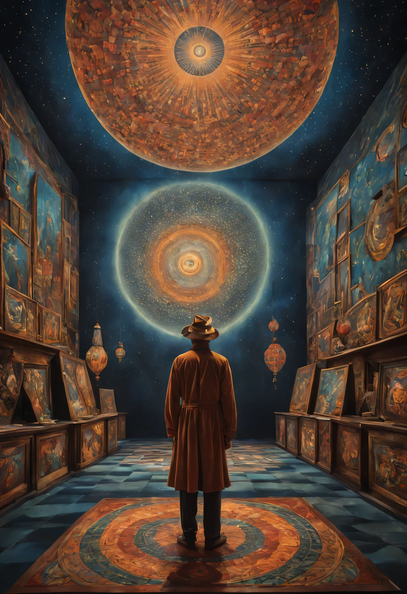 A feast of optical illusions,Amazing artwork,The art of changing ideas,magical atmosphere,Fascinating images,Visually immersive experience,Amazing hallucination wonders,Limitless creativity