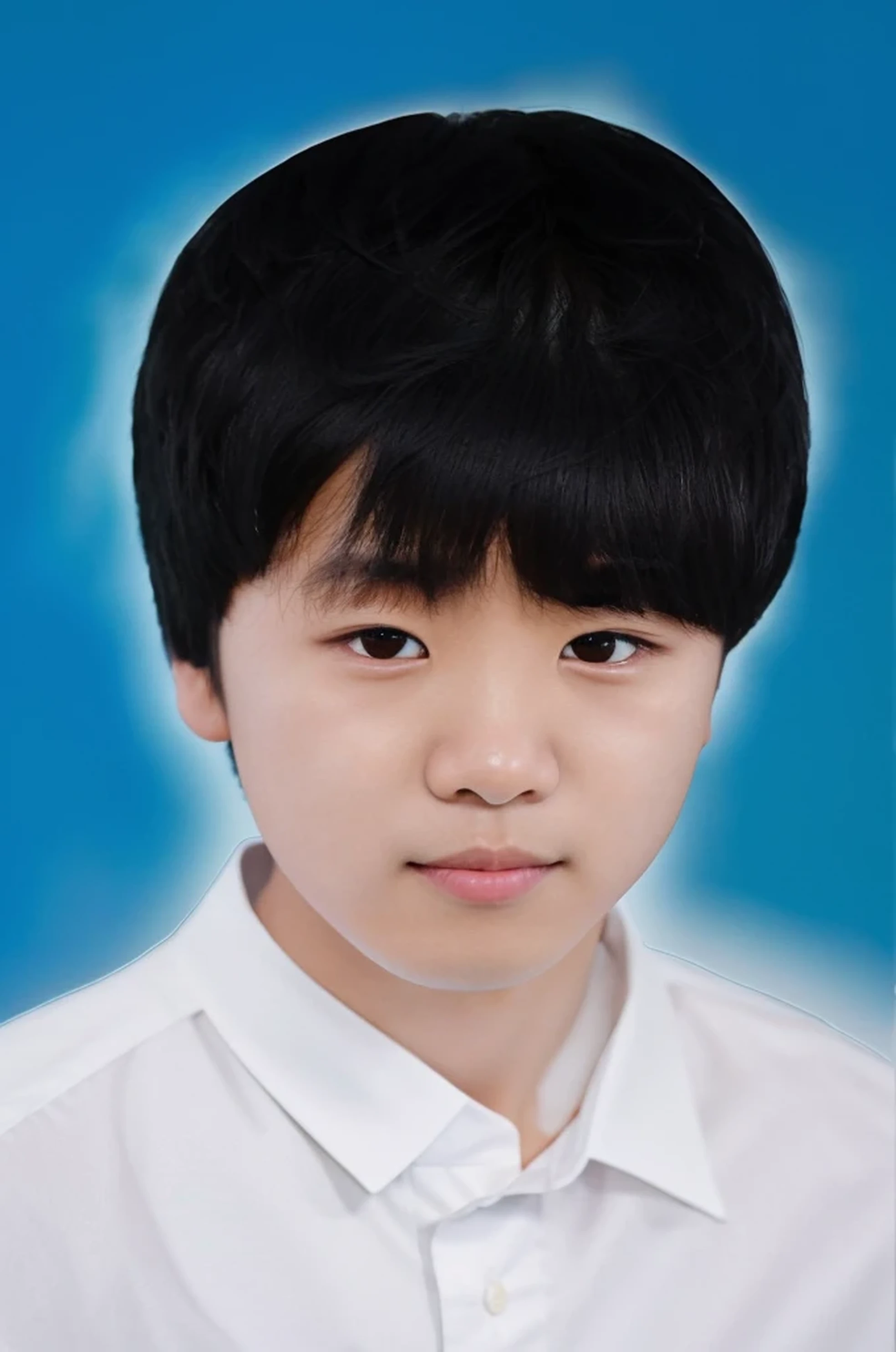 there is a young boy with a black haircut and a white shirt, yanjun chengt, jaeyeon nam, taejune kim, jinyiwei, mingchen shen, jiyun chae, hyung - tae kim, hyung-tae kim, (((luke chueh))), yihao ren, jung gi kim, kim hyun joo, jeongseok lee