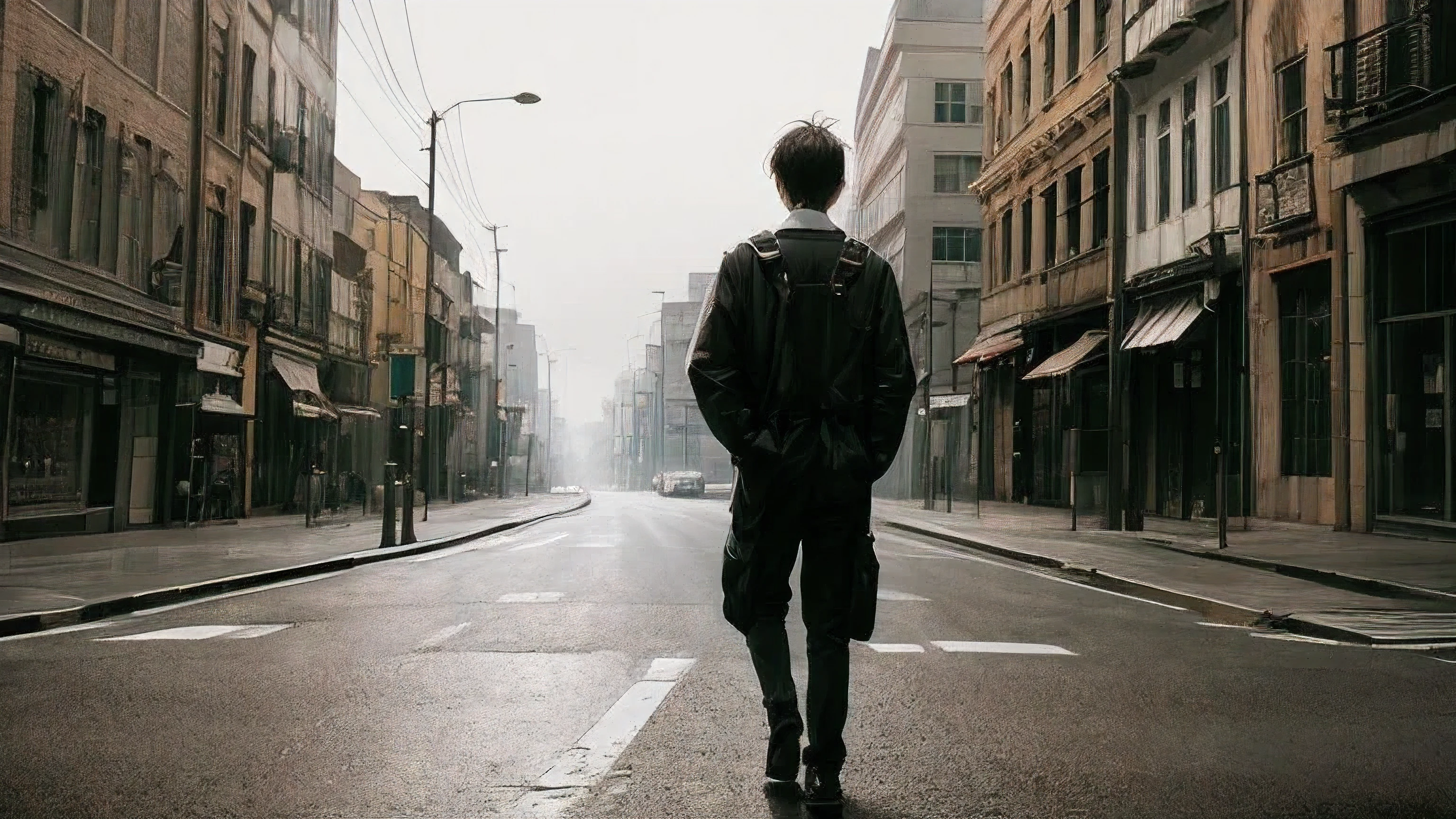 In the prompt, we want to create a detailed and high-quality description for Stable Diffusion to generate a black and white photo with a sad-looking boy standing in the middle of the road. Here is the prompt:
"best quality, black and white photo, sad-looking boy standing in the middle of the road, desolate atmosphere, abandoned road, misty background, asphalt texture, cracked road surface, high contrast, nostalgic vibe, gloomy lighting, cinematic feeling, dramatic setting, monochrome color tones, emotional expression, thoughtful eyes, lonely figure, abandoned urban landscape, urban decay, distant horizon, fine details, soft focus, vintage aesthetic, melancholic atmosphere, evocative mood, raw emotions"
Please note that the prompt consists of a series of tags separated by commas. The tags describe the main subject, materials, additional details, image quality, art style, color tones, lighting, and more.