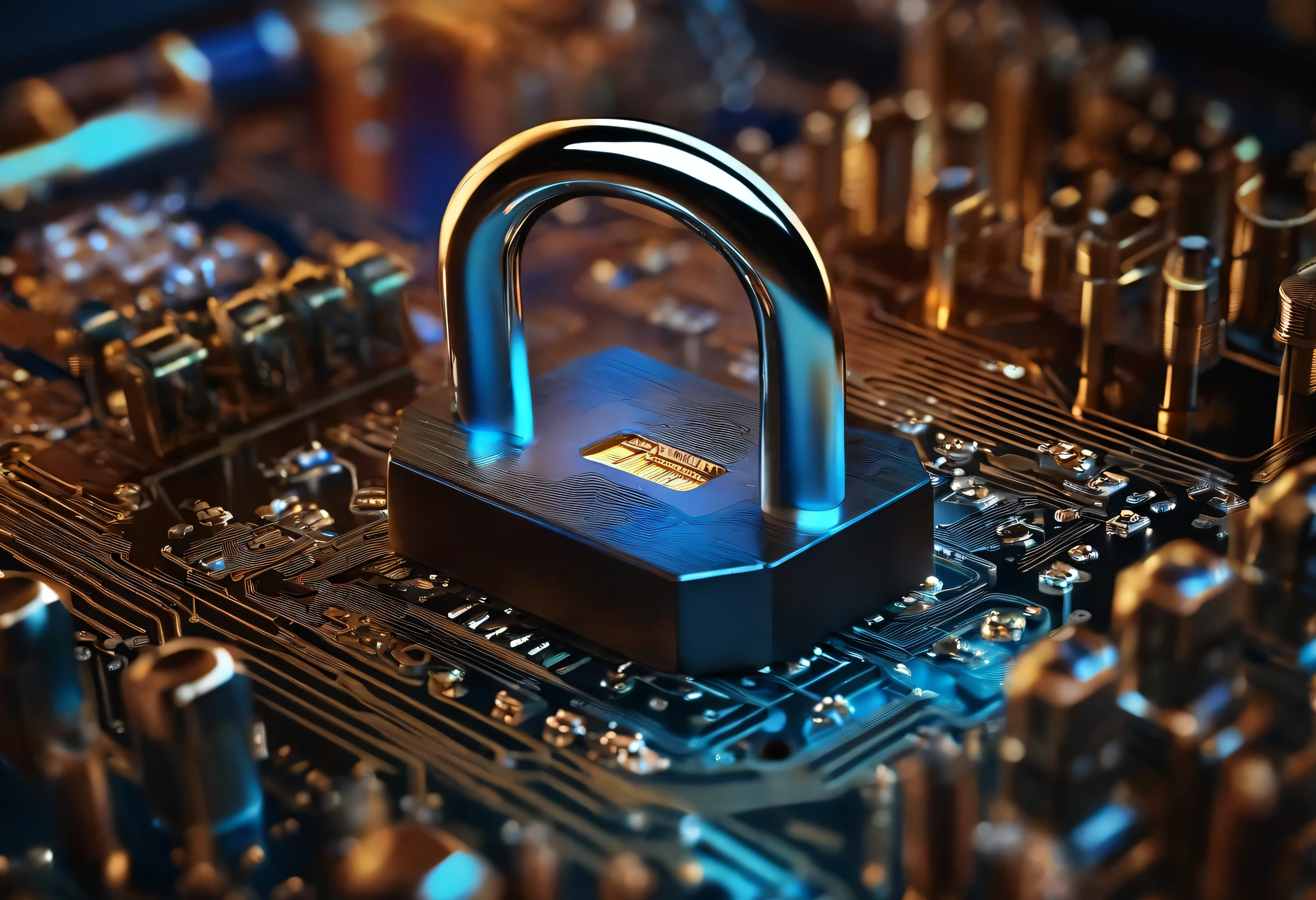 a close up of a lock on a computer circuit with a circuit board in the background, cyber security polygon, profile pic, security rhox, cyber, protect, the encrypted metaverse, cybertech, firewall, security, by Konrad Witz, by Giorgio Cavallon
