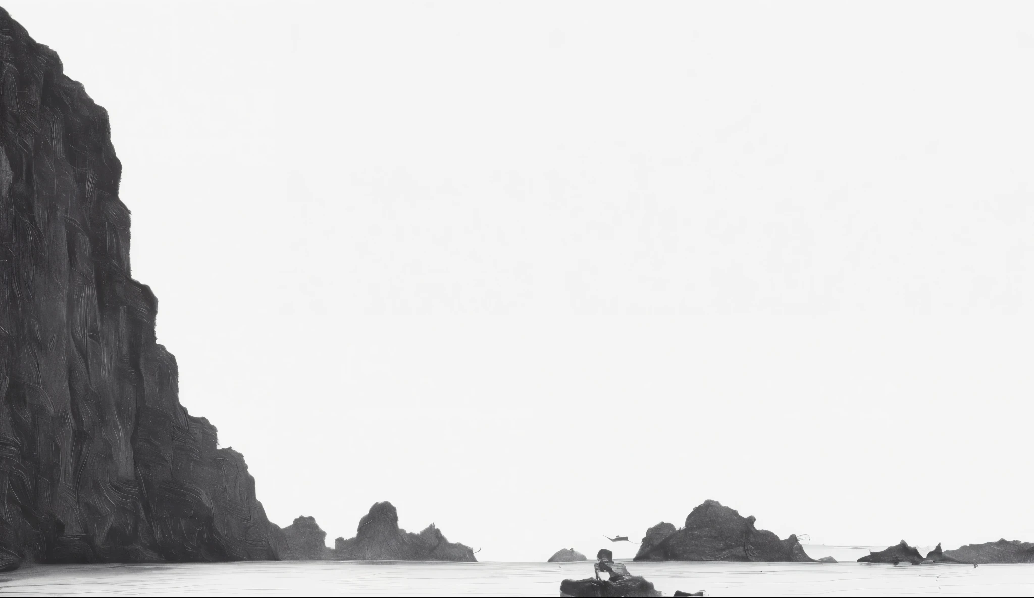(best quality,ultra-detailed,realistic:1.37),pencil drawing,1 side canyon and sand ,extremely detailed rock formations,shadows in every crevice,exquisite texture of the canyons,soft lighting,subtle shading,crisp lines,intense details,impressive depth,authentic hand-drawn feel,immaculate precision,impressive attention to detail,surreal atmosphere,dramatic perspectives,natural beauty,organic feel,dynamic composition,vivid contrast,rich tonal range,dramatic chiaroscuro,striking black and white,powerful and mesmerizing,Alice in Wonderland-like experience,journey into the unknown,curiosity and adventure
