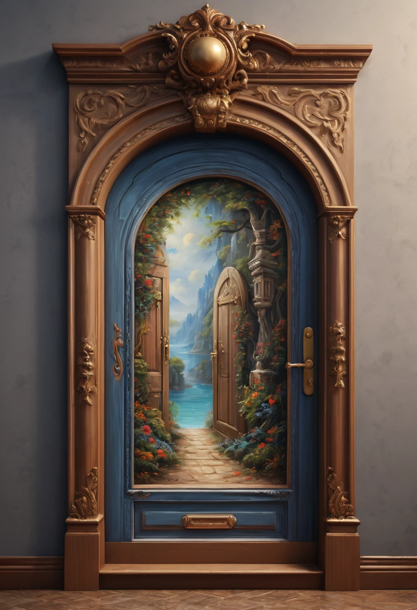 Forgotten gateway to unknown space, by Ross Tran, best quality, masterpiece, high-definition details, 8k