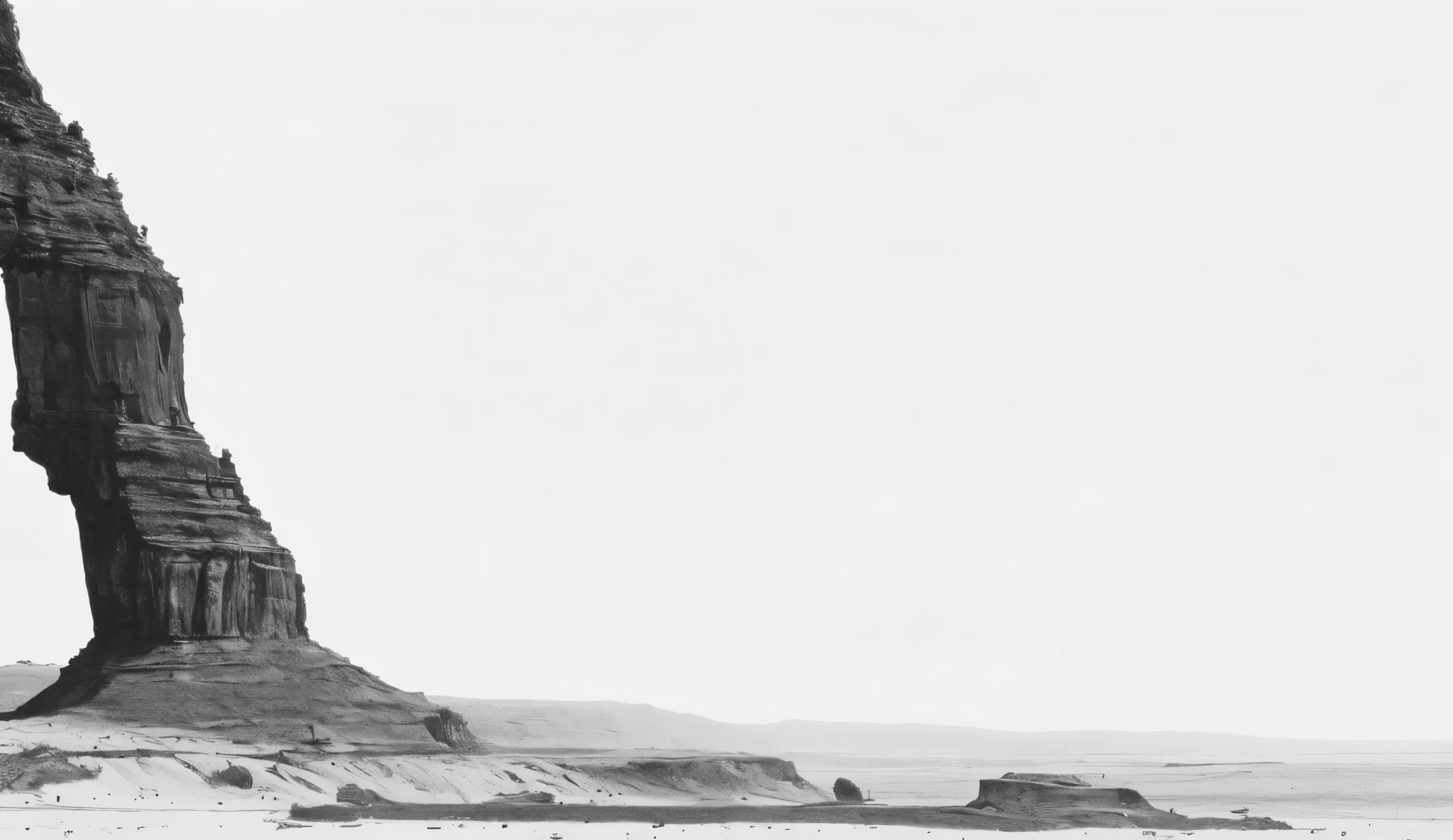 (best quality,ultra-detailed,realistic:1.37),pencil drawing,1 side canyon and sand ,extremely detailed rock formations,shadows in every crevice,exquisite texture of the canyons,soft lighting,subtle shading,crisp lines,intense details,impressive depth,authentic hand-drawn feel,immaculate precision,impressive attention to detail,surreal atmosphere,dramatic perspectives,natural beauty,organic feel,dynamic composition,vivid contrast,rich tonal range,dramatic chiaroscuro,striking black and white,powerful and mesmerizing,Alice in Wonderland-like experience,journey into the unknown,curiosity and adventure