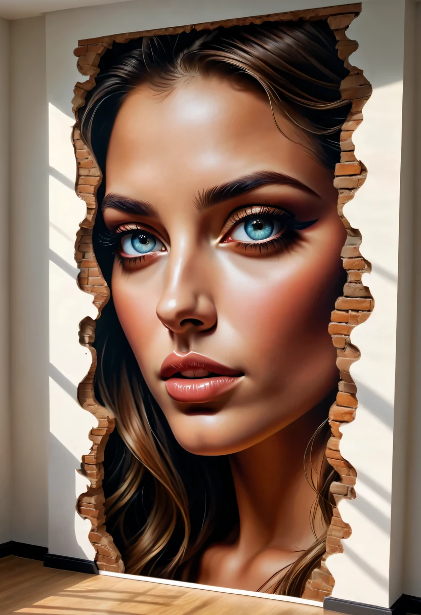 (best quality,4K,8k,high resolution,masterpiece:1.2),Super detailed,(actual,photoactual,photo-actual:1.37),Optical illusion art,mural,3D artwork,
puzzling vision,astounding masterpiece,actual optical illusion,hyperactual painting,impeccably detailed,Impressive depth perception,appear from the wall,
trompe l&#39;oeil effect,visual impact,Impressive technology,perfect execution ratio,Meticulous attention to detail,perfect realism,mesmerizing artwork,Illusion of depth,
seemingly three dimensional,lifelike,bright colors,Amazing perspective,perceptual deception,Impressive craftsmanship,Distorted reality,hallucination effect,Incredible optical illusion,
Draw shadows and highlights expertly,Impressive textures and shading,Impressive creativity,Jaw-dropping artwork,Professional use of light and shadow,Impressive depth and perspective play