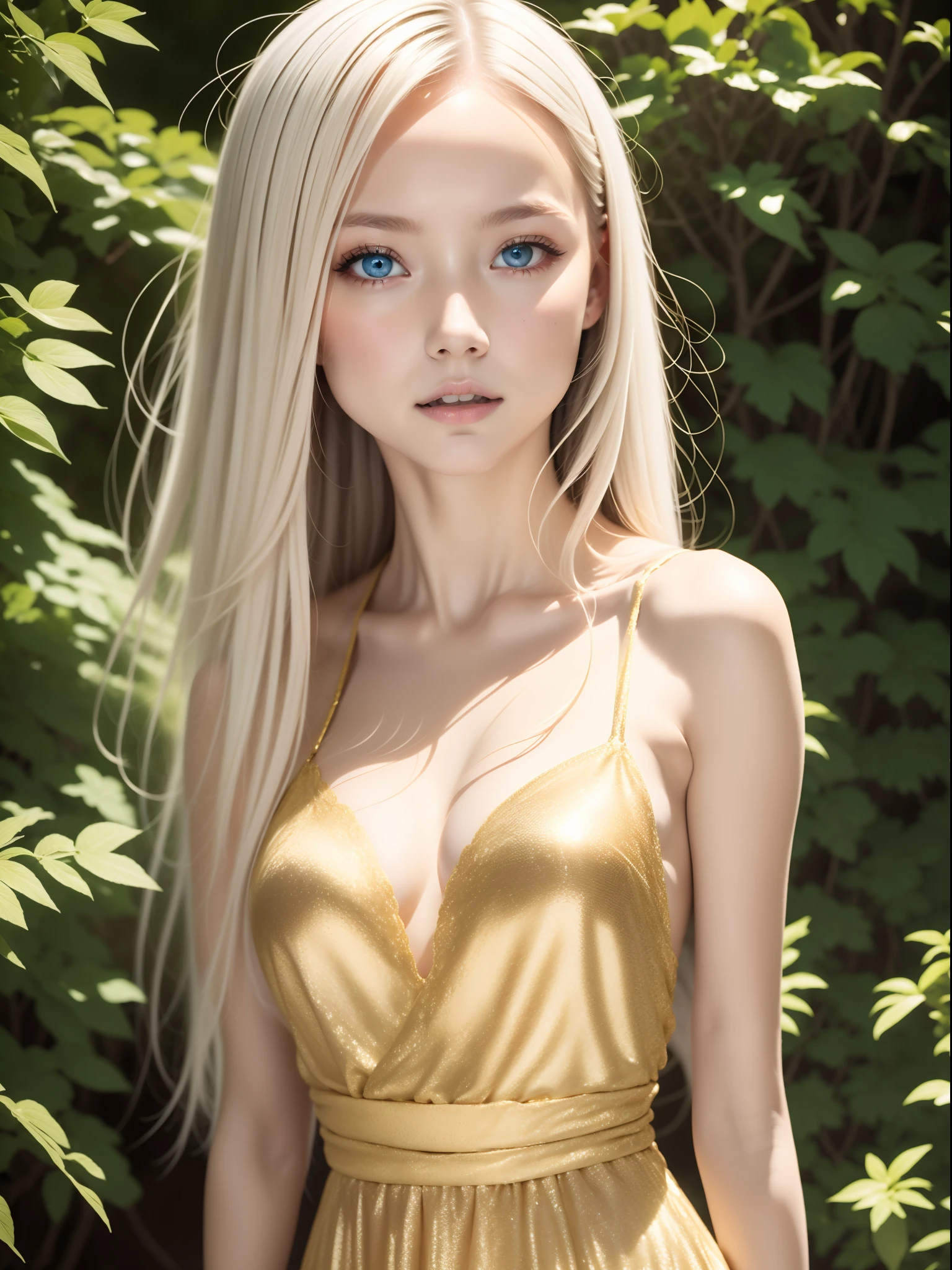 幻想的な空間に佇むbeautiful女性, tight micro dress white and gold color, 98k, {{masterpiece}}, 最high quality, high quality:1.4), {{[[View from the front}}, eye_touch, various poses)]], very pretty face, and very pretty eyes, cute images, Lovely images, {{whole whole body}}, {{{{{{{{long legs}}}}}}}}, {{{{Slim sexy body}}}}, {{{{{{背のexpensive女性}}}}}}, {{Height: 177cm}}, alone, beautiful, Lovely, adorable, white skin, {{18〜22 year old german girl}}, look beautiful German girl and blue eyes or green eyes with platinum blonde hair color), young scandinavian german girl, {{{{{{{{{{whole body}}}}}}}}}}, {{{{{{{{{{expensive_heels}}}}}}}}}},