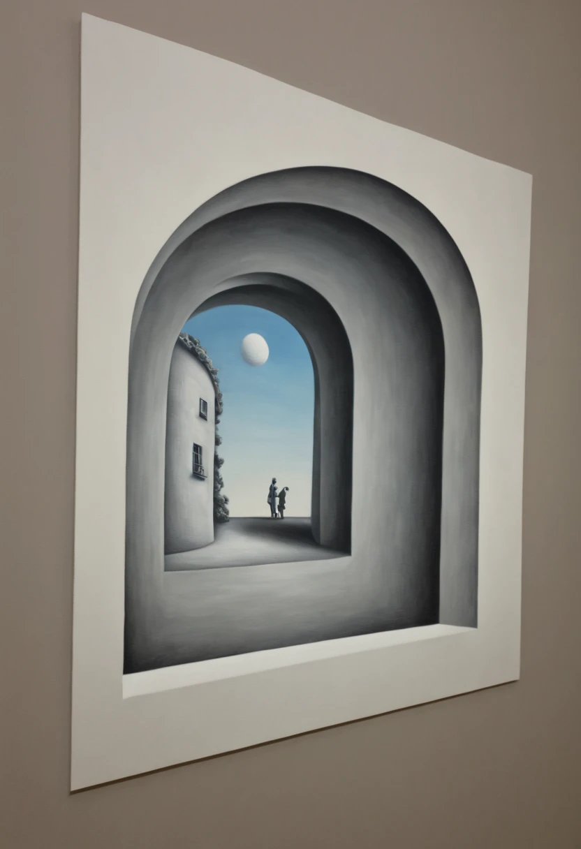 Optical Illusion art, Optical Illusion effect, trompe l'oeil, 3d painting on the wall, hand draw, reality, fantasy art, enhance, intricate, (best quality, masterpiece, Representative work, official art, Professional, 8k)