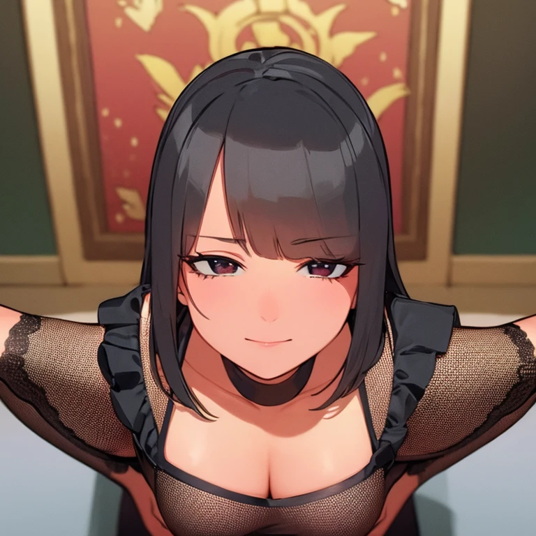 (masterpiece, highest quality, super detailed, best shadow), (detailed background), (beautiful and detailed face), high contrast, ((cinematic light)), colorful, hyper detail, intricate details, Depth of bounds written, 1 girl, alone, (ara ara mature femdom look), whore whore slut, Requires expression, domineering, domineering, seductive, (perfect beautiful face), from below, sitting、whole body