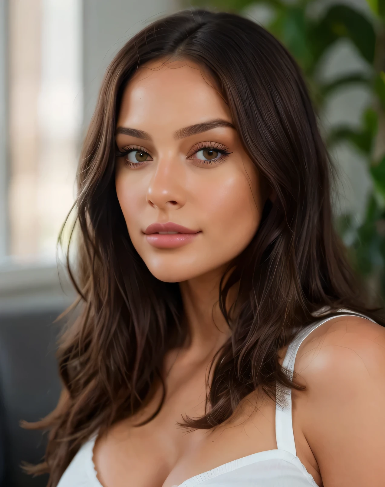  belle brune, hispanique, corps entier, angle parfait, Very detailed, 32 ans, visage coquin, messy long hair, yeux bruns, high resolucion, Masterpiece, Best quality,Intricate details, highly detailed,mise au point nette, detailed skin,realistic skin texture,texture, detailled eyes, professionnel, 4K, sourire, filmed on Canon, 85 mm,faible profondeur de champ,Couleur Kodak Vision, eyeshadow, Extremely detailed, photo_\(ultra\), photoreallistic, Realstic, Post-traitement, max detail, roughness, real life, ultra realist, photorealism, photographie, 8K UHD, photographie, Braless, Pokies
