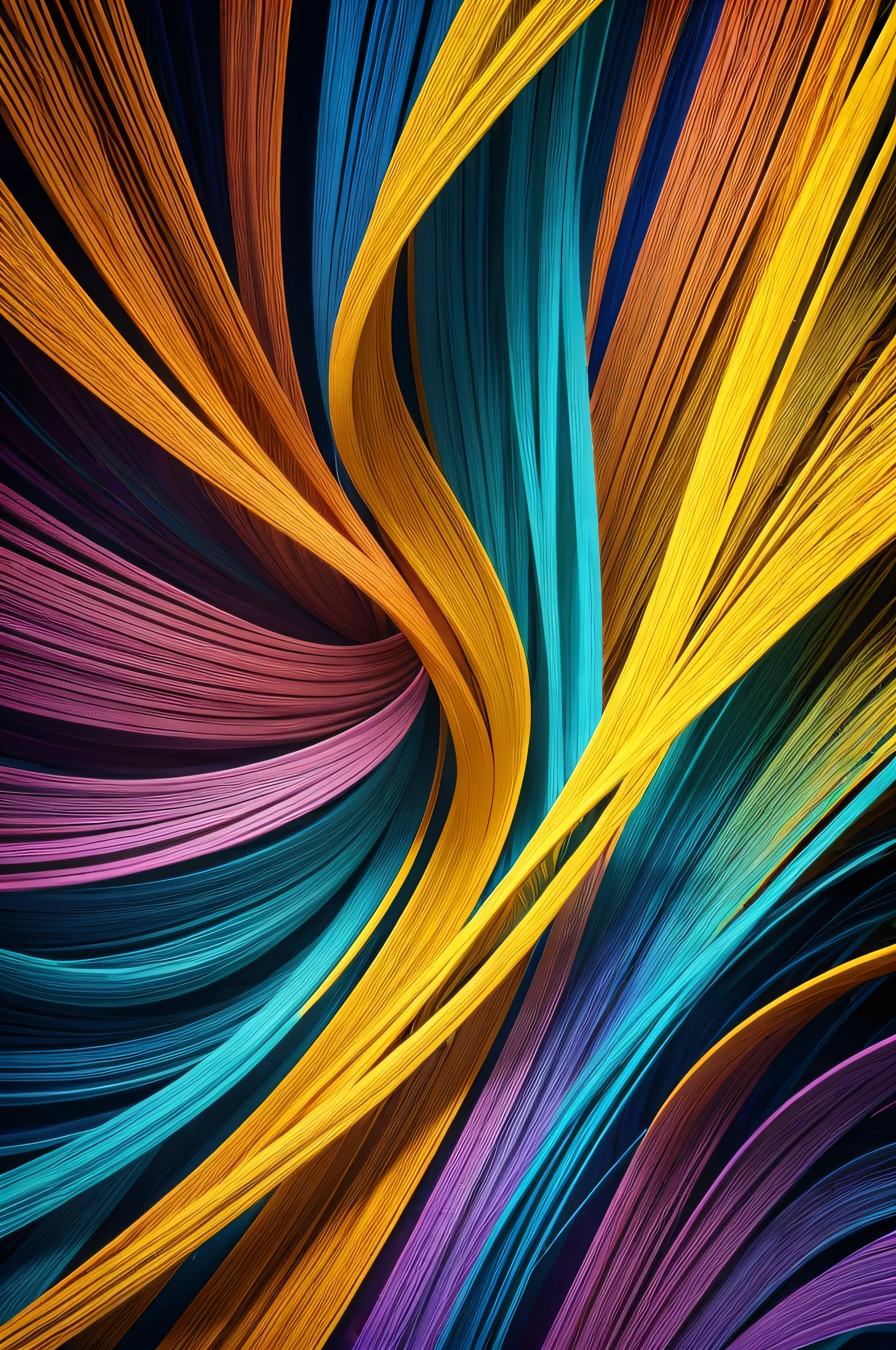 (melhor qualidade,4k,8k,A high resolution,obra de arte:1.2),ultra-detalhado,(realista,fotorrealista,Foto-realista:1.37), 3d render formas abstratas,linhas fluidas,multidimensional,tons contrastantes,Twisted Vortices,Modo Caos,energia explosiva, sober textures ,cores brilhantes,Um redemoinho hipnotizante vibrantes, dynamic movements,infinita,expressionismo abstrato,Interaction of light and shadow,The possibility of a sudden change