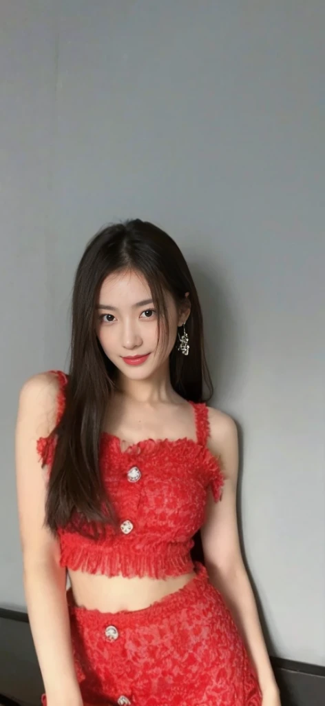 ((Masterpiece, Top image quality, high resolution、alone、shiny skin))(on the table, best quality, actual, super detailed, meticulous, high resolution, 8k wallpaper), Close-up portrait of a beautiful woman, Chariada, smiling, light brown messy hair, Perfect dynamic composition, 美丽meticulous的眼睛, Just like the cover of a fashion magazine, on campus