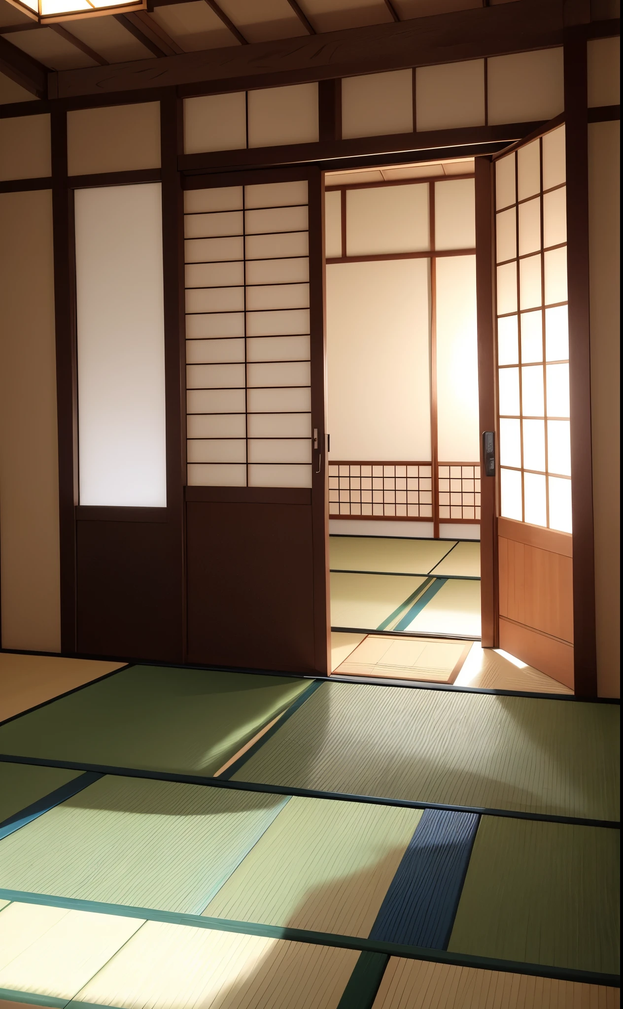 dojo, tatami, japanese door ::((melhor qualidade)), ((obra-prima)), (muito detalhado:1.3)(masterpiece:1.2, melhor qualidade)