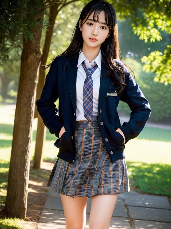 Highly detailed CG Unity 8K wallpaper、highest quality、super detailed、masterpiece、realistic、Photoreal、Highly detailed cute girl、18-year-old、liar 、sophisticated gravure idol、young gravure idol、Young and cute gravure idol、Realistic young gravure idol, Young sensual gravure idol、Young skinny gravure idol、(High school students wearing Japanese uniforms)、(torn skirt)、(Lifted by yourself)、Low - Angle、blush、ruddy lips、looking at the viewer、semi body shot、(a large crowd gathers)、(library)、(Japanese high school uniforms and designated shoes)、(dark blue blazer:1.2)、(plaid skirt:1.5)、(white shirt for students)、 (Long tie:1.2)、(light brown random hair)、(white panties)、(camel toe)、(black loafers:1.5)、(beautiful face:1.3)、(perfect proportions:1.2)、(long legs:1.2)、(:1.3)、(Panties can be seen from under the skirt)、(rough skin)、(Japanese highlands wet with rain)、A face that looks like it&#39;s about to cry、((wet hair、wet skin))、exterior々angle、(濡れたwhite pantiesー)、sexy look、navy blue cardigan、