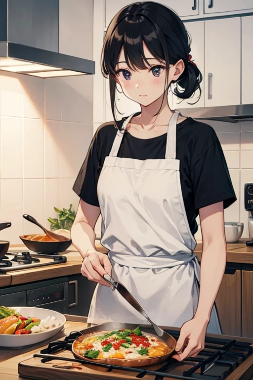 Cook、In the middle of the meal、cooking