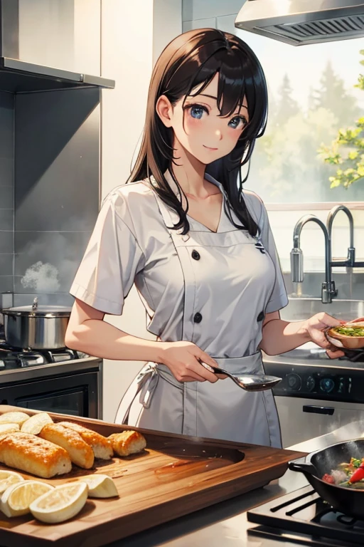 cooking、Beauty、frying hands