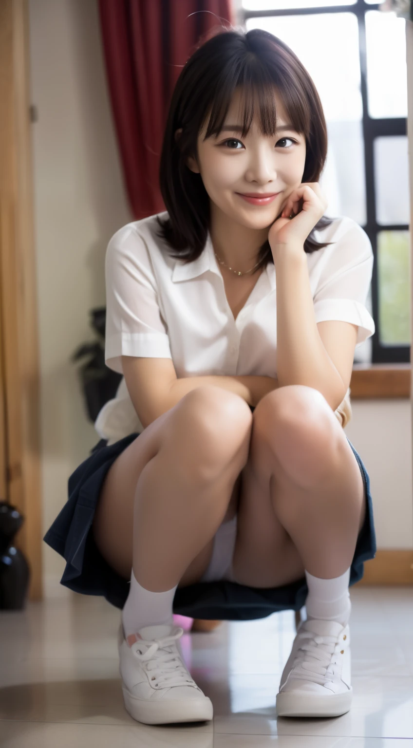 smile、I can see white panties
