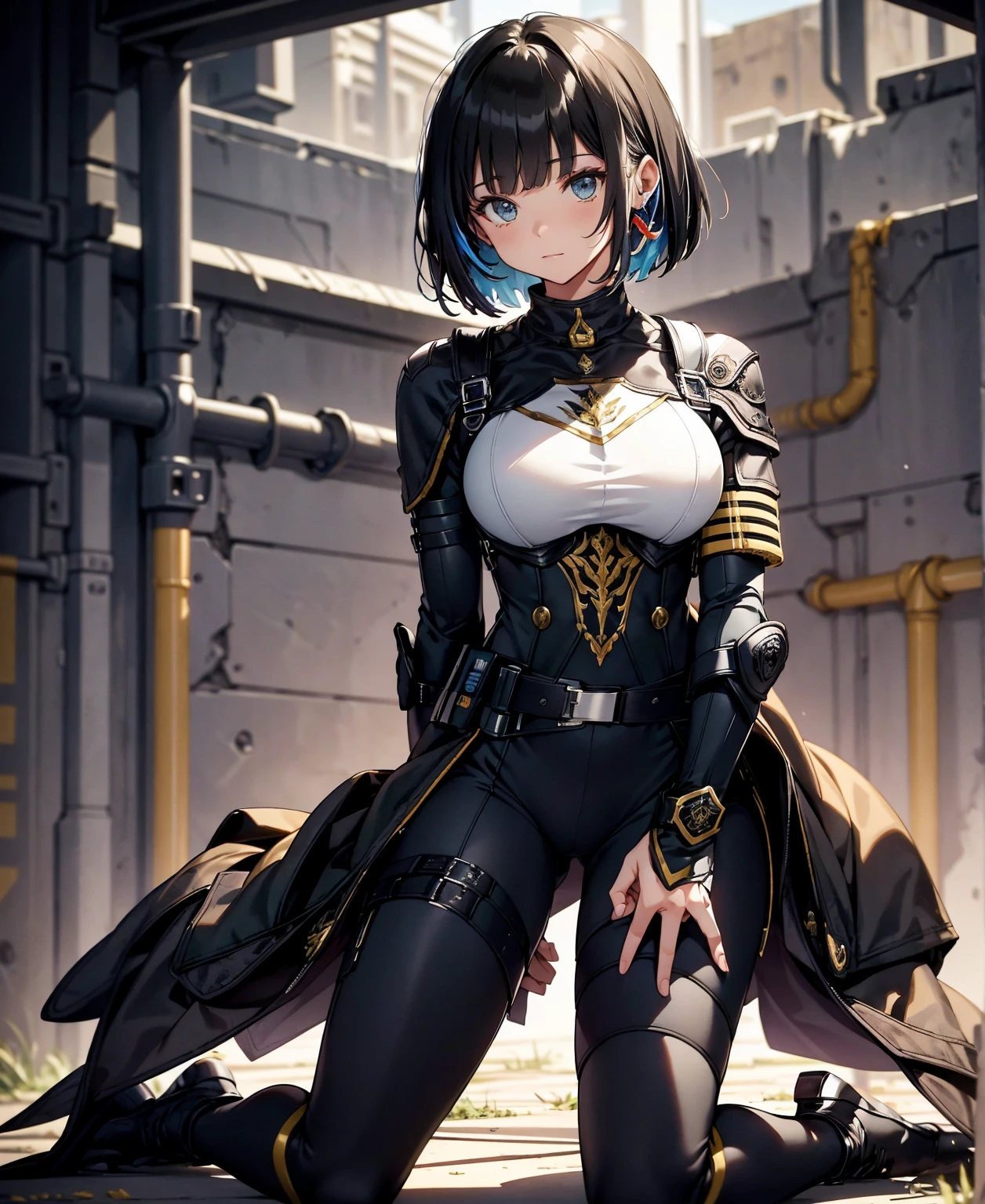 Highest quality,masterpiece,unity 8k wallpaper,Very detailed,Detailed light, Best Shadow,Very detailedな肌,Beautiful attention to detail,Very detailedな顔,Detailed reflective eyes,Shiny Hair,Shining Eyes,(one person's:1.2),woman,Gloss,thin,Minamikata Hizuru,Black gloves,Black underwear,Black Hair,Glasses, Purple eyes,black rim Glasses,clavicle,Cleavage,Big Breasts,(whole body:1.2),(One mole under the left lip:1.2),(Armpit sweat:1.2),Dripping sweat,Charm,Bedroom,Thigh,oily skin,Soaking wet,