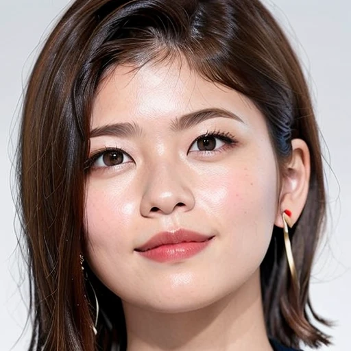 ((blonde hair)), (Fuka Koshiba):1.2, 1girl is wearing a big black ((headphone)), extra detailed face, earrings, red lips, best quality,  smile,  teeth, photo realistic, look at viewer, solo, radio boardcasting