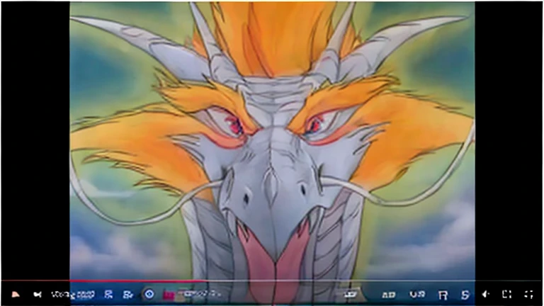 White oriental dragon