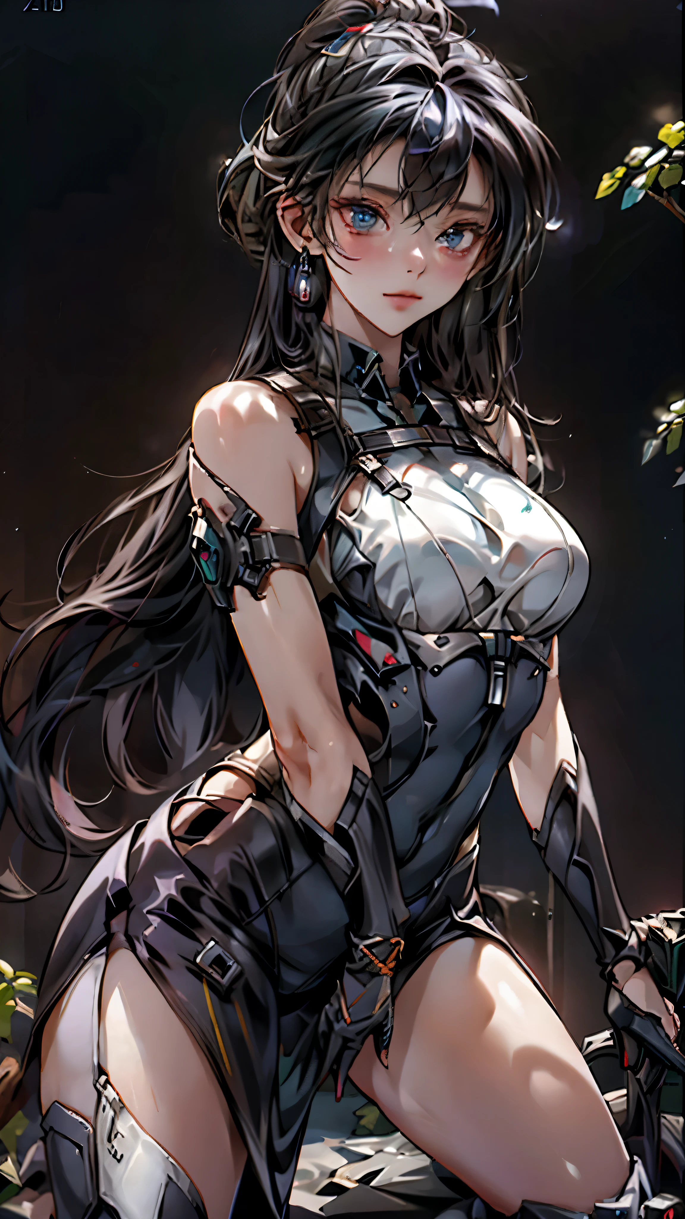 ((highest quality)), ((masterpiece)), (be familiar with:1.4), 。.。.。.3D, beautiful cyberpunk woman image,nffsw(high dynamic range),ray tracing,NVIDIA RTX,super resolution,unreal 5,scattered below the surface,PBR texturing,Post-processing,anisotropic filtering,written boundary depth,maximum clarity and sharpness,multilayer texture,Albedo and specular maps,surface shading,Accurate simulation of light-matter interactions,perfect proportions,octane rendering,two-tone lighting,wide aperture,Low ISO、White balance、Rule of thirds、8,000 students、((Holding an assault rifle))