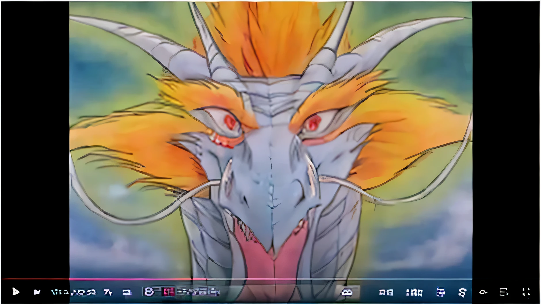 White oriental dragon