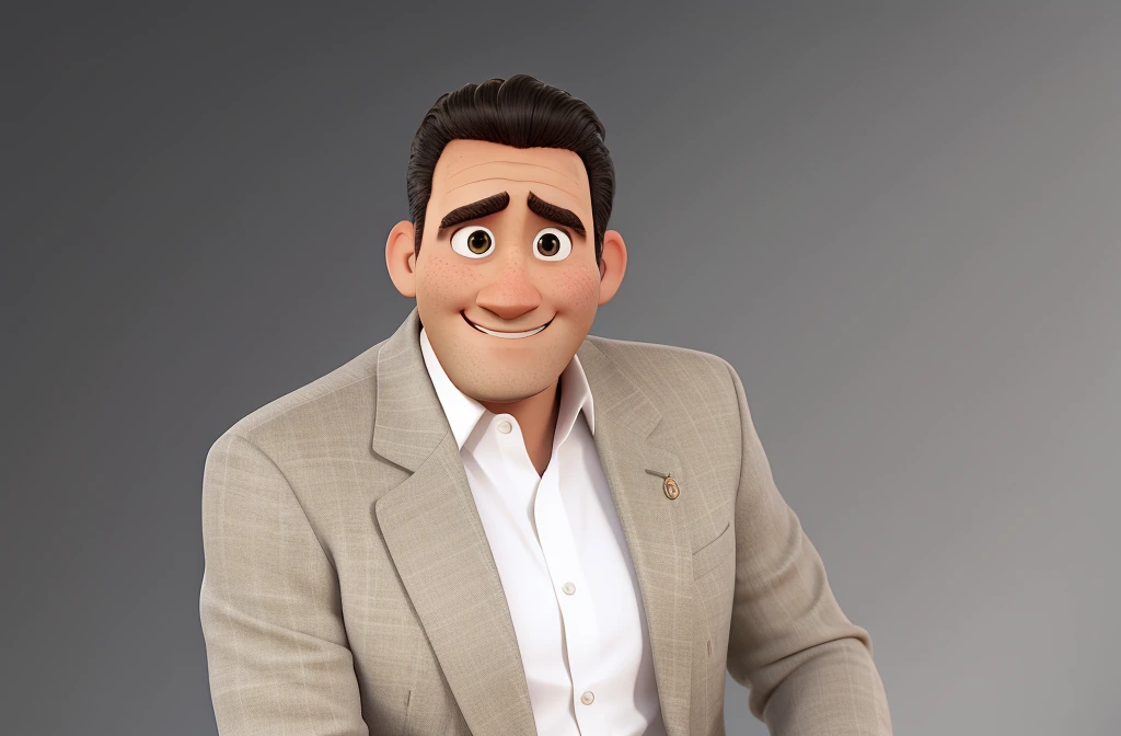 un hombre estilo pixar, mejor calidad, alta calidad