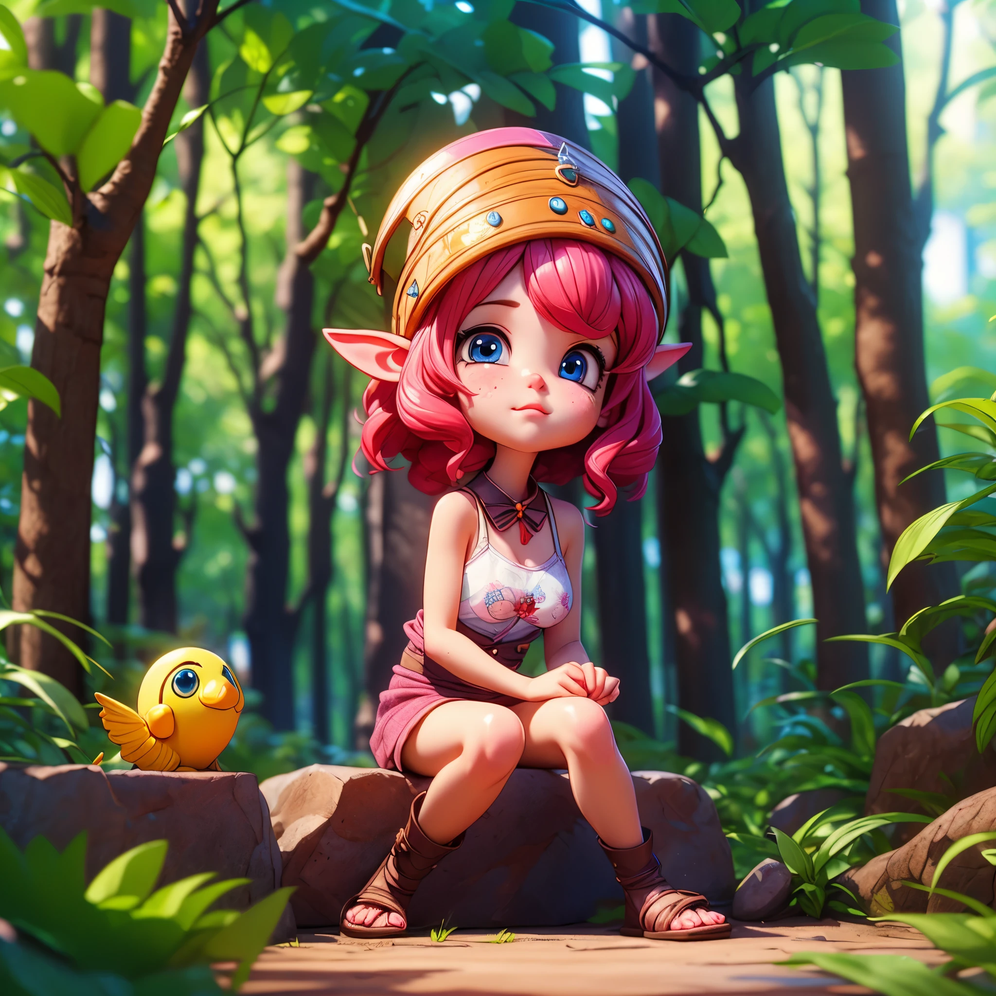 (Masterpiece, extremely detailed CG, sharp line),deedlit, offcial art, Colorful, Beautiful Japanese anime style,Extremely detailed eyes and face,Sharp pupils,realistic pupil,In the woods、cabellos largos dorados,ears of elf,Black lace panties,Slender thighs、 Secretly、squirting、convulsion、cum on、spread their legs、squatt、it feels good、ahe-face、agitation、Intense masturbation、 varies multi etc. --v 6 --s 1000 --c 20 --q 20 --chaos 100