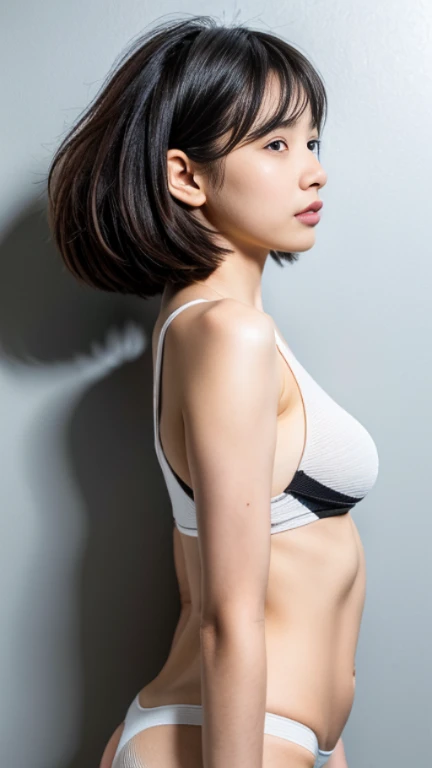 ((Full body)), Ultra-realistic capture, Highly detailed, high resolution 16k closeup of human skin. an 18-year-old Japanese girl (scale 1.5).
Skin texture must be natural, With enough detail to finely identify pores.
Skin should look healthy, In a uniform tone. Use natural light and color, Black striated hair, Black short hair,
((Full body)), sit against the wall, From side, UHD, retinas, masterpiece, accurate, Anatomically correct, Super Detail, Textured skin, high details, High quality, Best Quality, high resolution, 1080p, HD, 4K, 8K