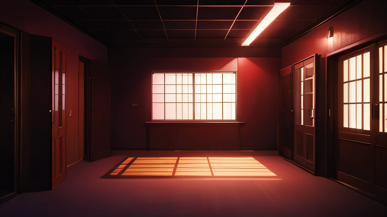 Backround only, night, in the room, gorden, red gorden, wall, dark, no person, room, gordyn