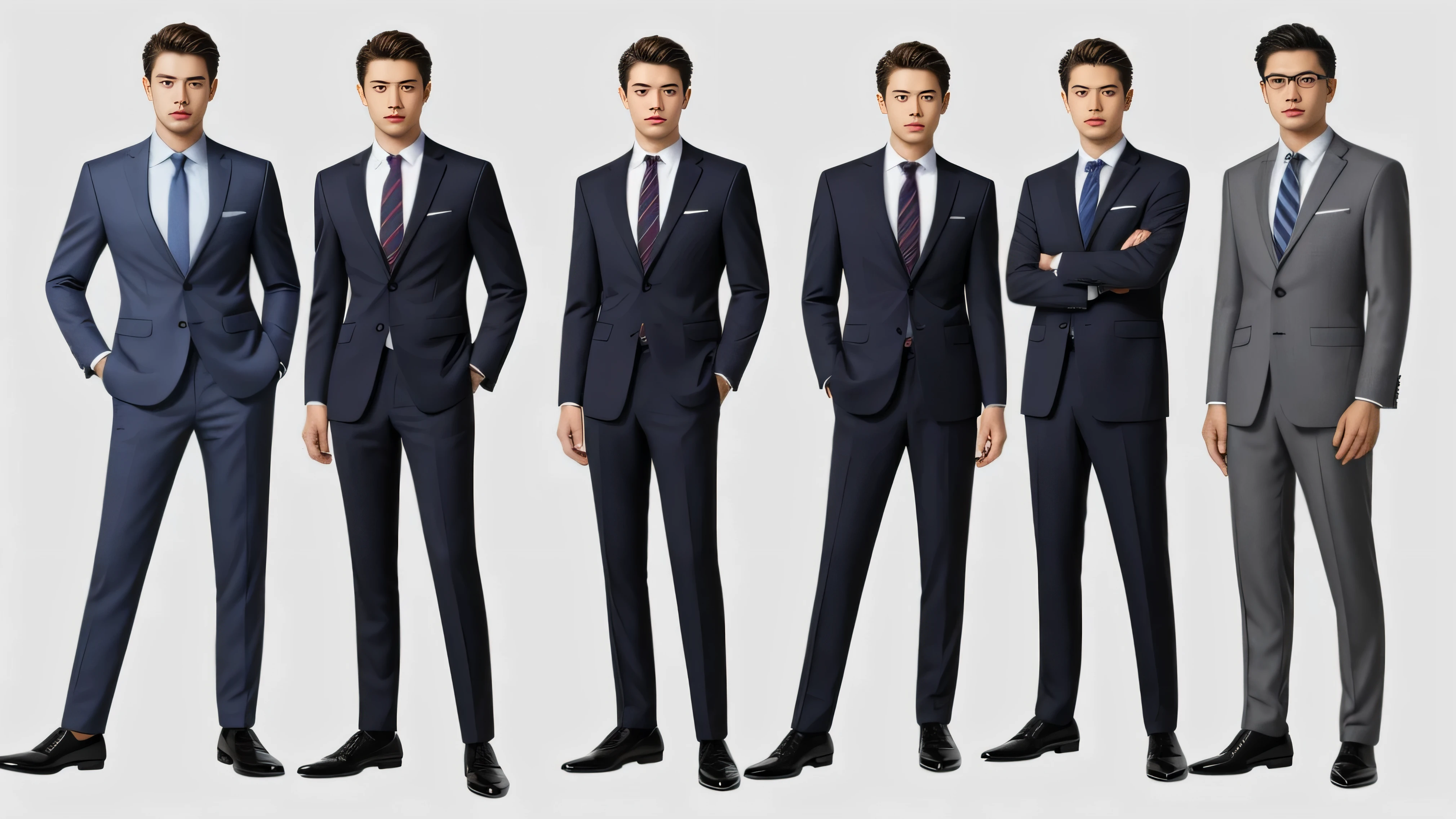 male，suit，business attire，suit，bank clothing，suit，whole body，Three-figure，design diagram，