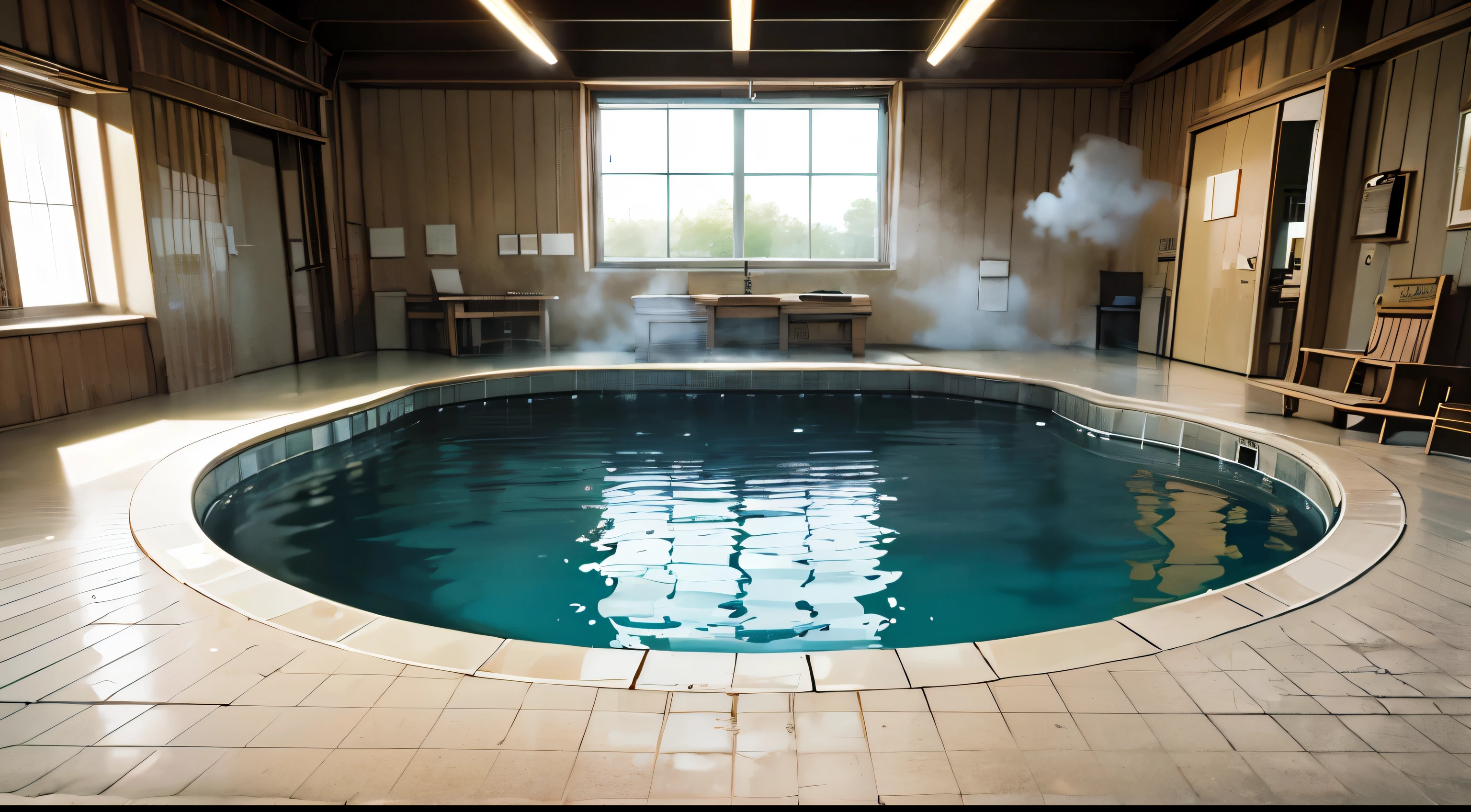 public bathing pool,Filled with steam,Filled with steam,Filled with steam,Filled with steam,Filled with steam,nobody,nobody,nobody,nobody,nobody,nobody,indoor